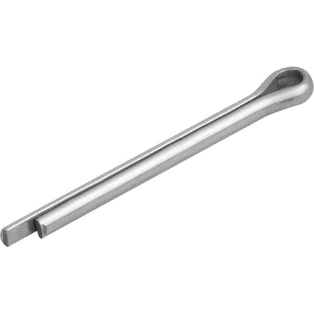 Split Pin DIN En Iso1234, L=40, D=4, Stainless Steel 1.4310 Bright